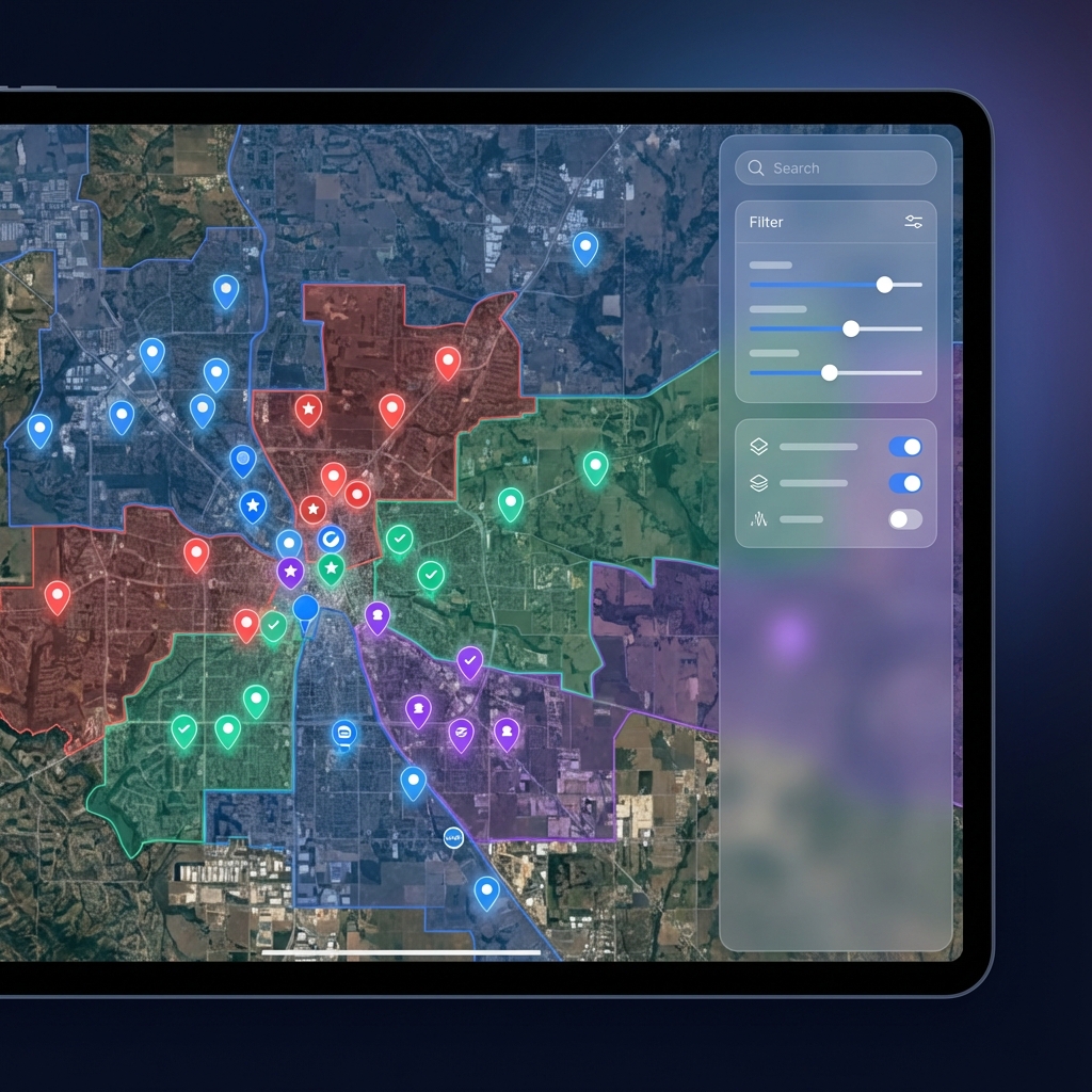 Vista del Mapa Electoral